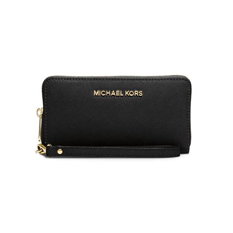 michael kors cell phone wristlet|Michael Kors Jet Set Large Flat Multi Function Phone Case.